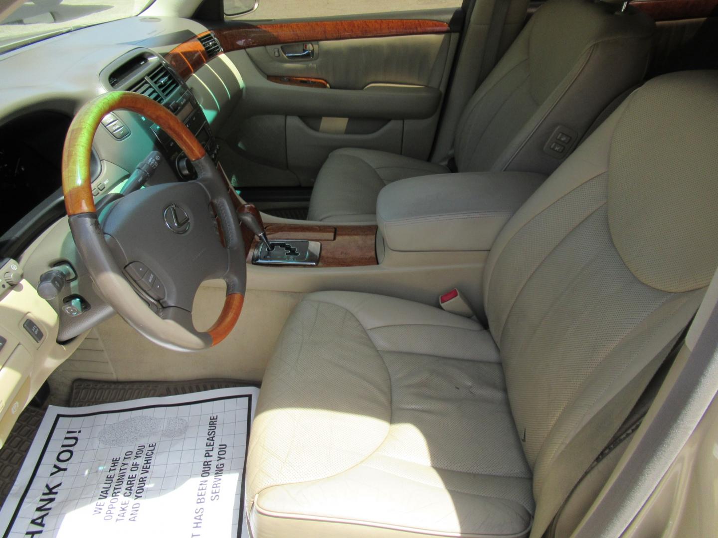 2004 /Tan Lexus LS 430 LS 430 (JTHBN36F740) with an 4.3L V8 F DOHC 32V engine, Automatic transmission, located at 1511 North Shepherd Dr., Houston, TX, 77008, (281) 657-1221, 29.798361, -95.412560 - 2004 LEXUS LS 430 VIN: JTHBN36F740150621 J T H B N 3 6 F 7 4 0 1 5 0 6 2 1 SEDAN 4 DR 4.3L V8 F DOHC 32V GASOLINE REAR WHEEL DRIVE - Photo#1